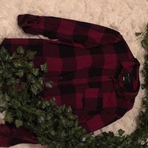 ❤️Red And Black Flannel Plaid Shirt❤️